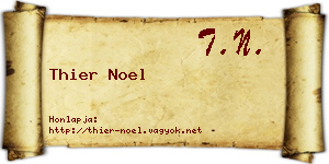 Thier Noel névjegykártya